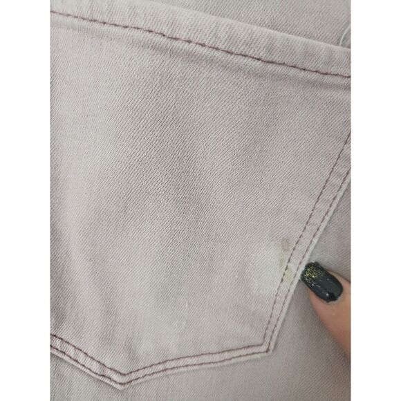 Lucky Brand Brooke Legging Jean 2/26 Womens Mid Rise Light Pink Raw Hem Skinny - Picture 6 of 7